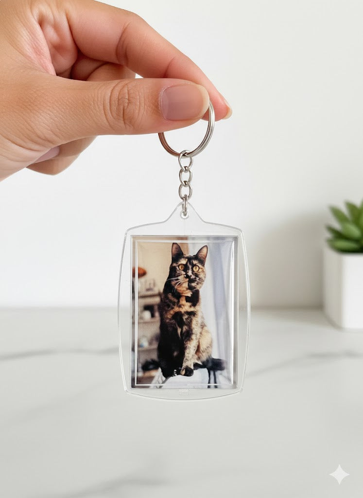 Acrylic Photo Keychain (Snap-In Frame)