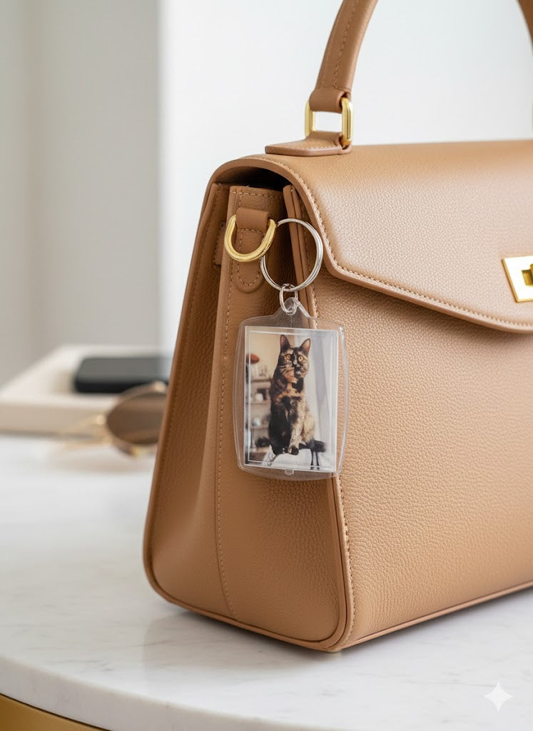 Acrylic Photo Keychain (Snap-In Frame)
